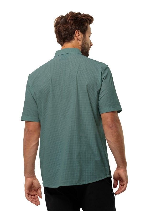 Jack Wolfskin Vandra S/s Overhemd Heren Groen | 86949617
