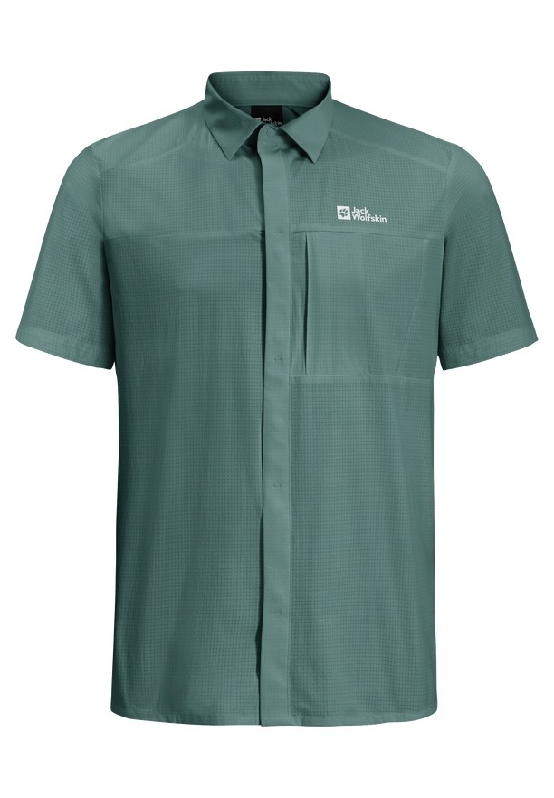 Jack Wolfskin Vandra S/s Overhemd Heren Groen | 86949617