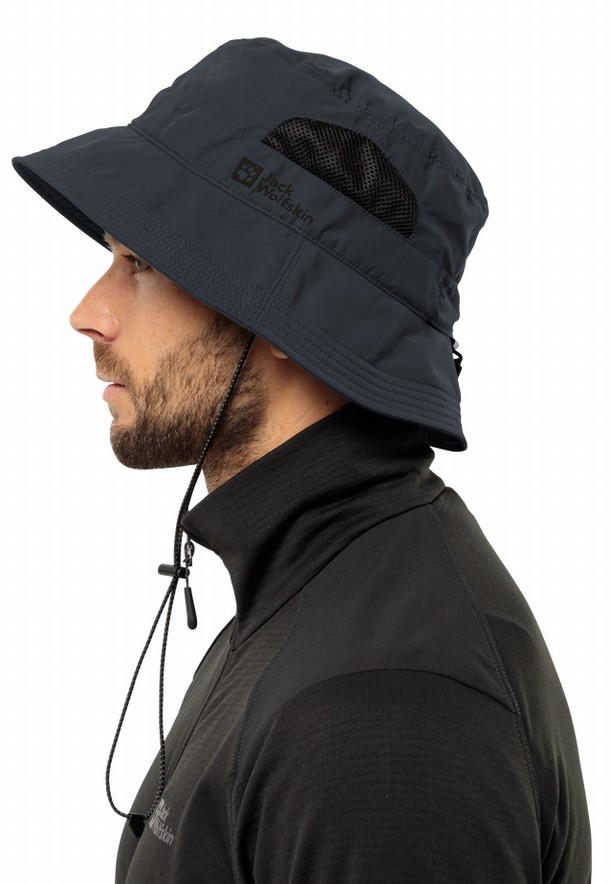 Jack Wolfskin Vent Bucket Hoed Dames Zwart | 18696103