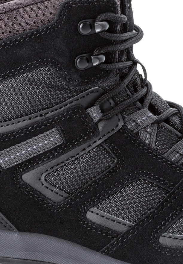 Jack Wolfskin Vojo 3 Texapore Mid Wandelschoenen Heren Zwart | 93515660