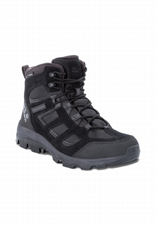 Jack Wolfskin Vojo 3 Texapore Mid Wandelschoenen Heren Zwart | 93515660
