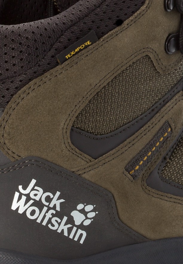 Jack Wolfskin Vojo 3 Texapore Mid Wandelschoenen Heren Khaki | 45553564