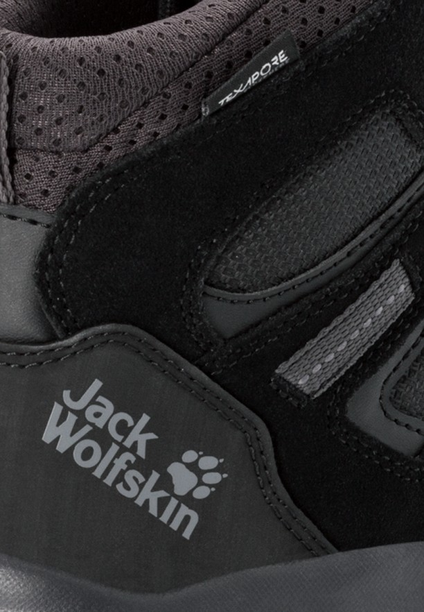 Jack Wolfskin Vojo 3 Texapore Mid Wandelschoenen Dames Zwart | 40886577