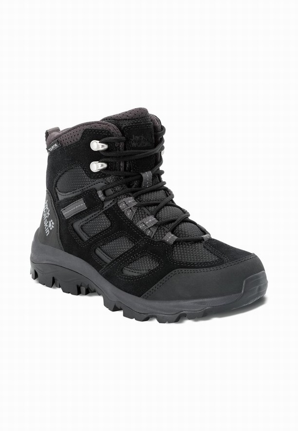 Jack Wolfskin Vojo 3 Texapore Mid Wandelschoenen Dames Zwart | 40886577