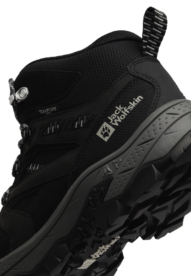Jack Wolfskin Vojo Tour Lt Texapore Mid Wandelschoenen Heren Zwart | 72752090