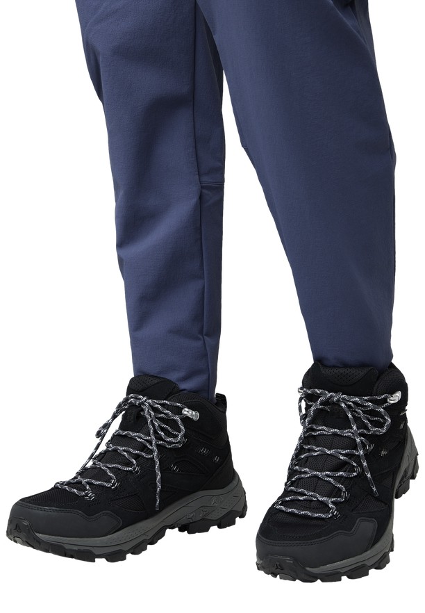 Jack Wolfskin Vojo Tour Texapore Mid Wandelschoenen Heren Zwart | 34580261