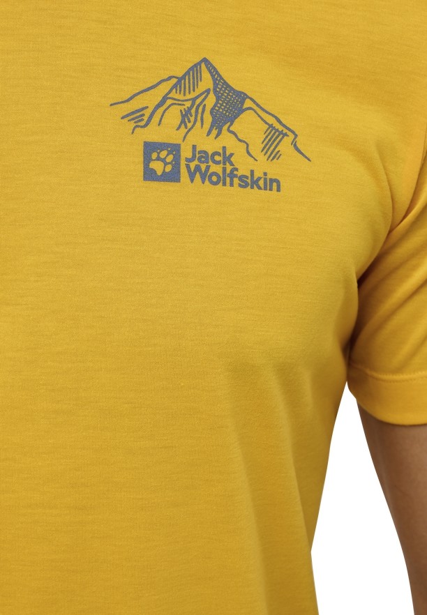 Jack Wolfskin Vonnan Graphic T-shirts Heren Geel | 28976066