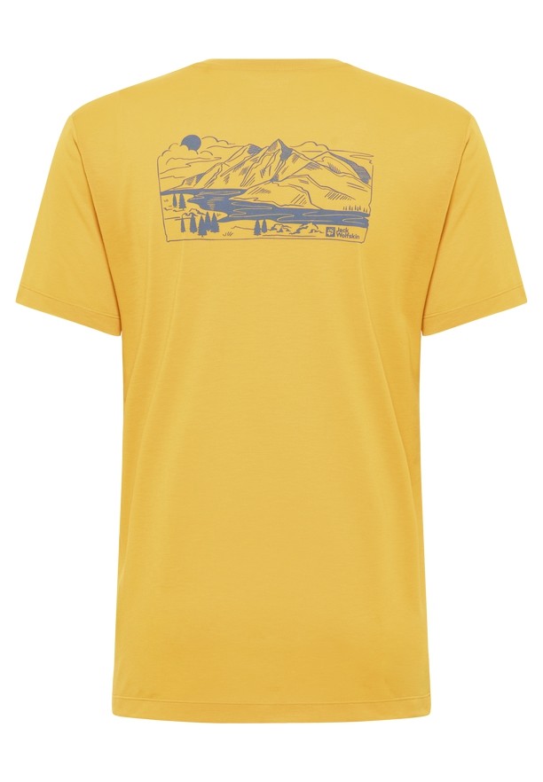 Jack Wolfskin Vonnan Graphic T-shirts Heren Geel | 28976066
