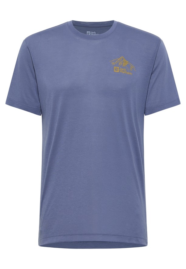 Jack Wolfskin Vonnan Graphic T-shirts Heren Donkerblauw | 13314083