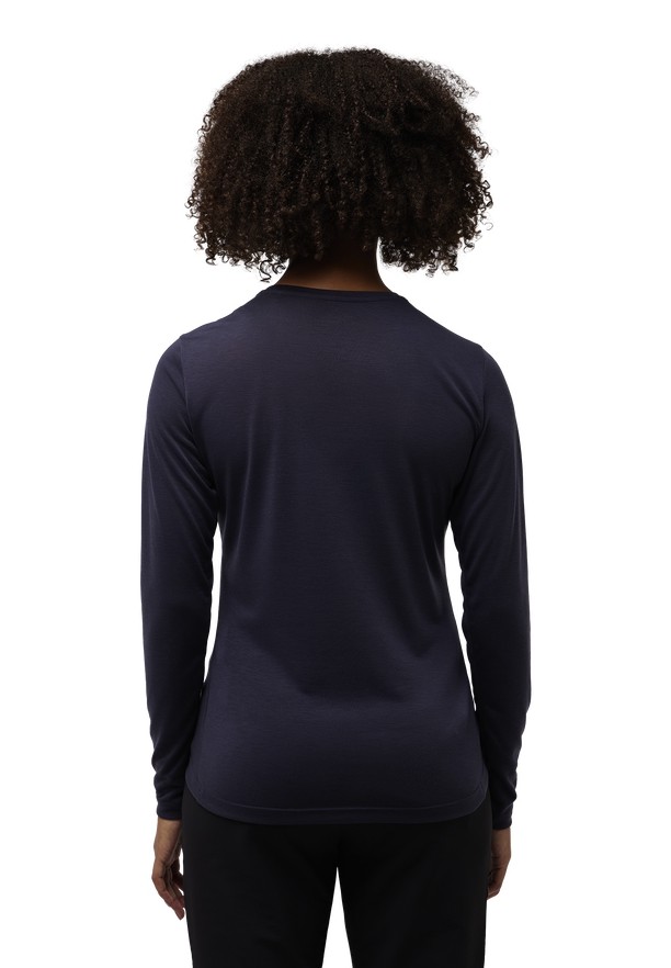 Jack Wolfskin Vonnan Ls T-shirts Dames Donkerblauw | 32745488
