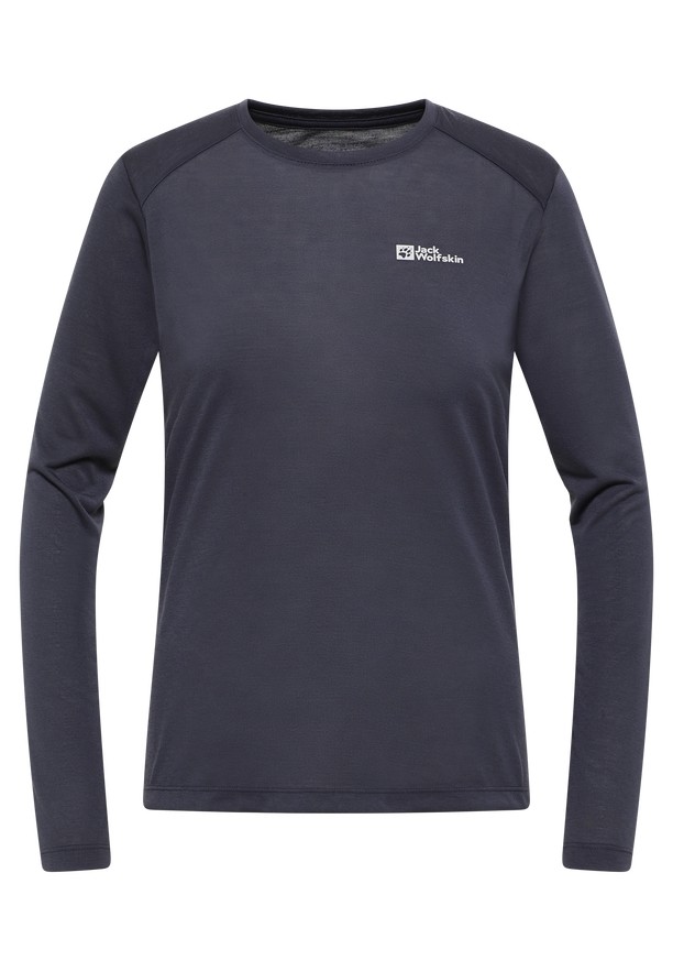 Jack Wolfskin Vonnan Ls T-shirts Dames Donkerblauw | 32745488