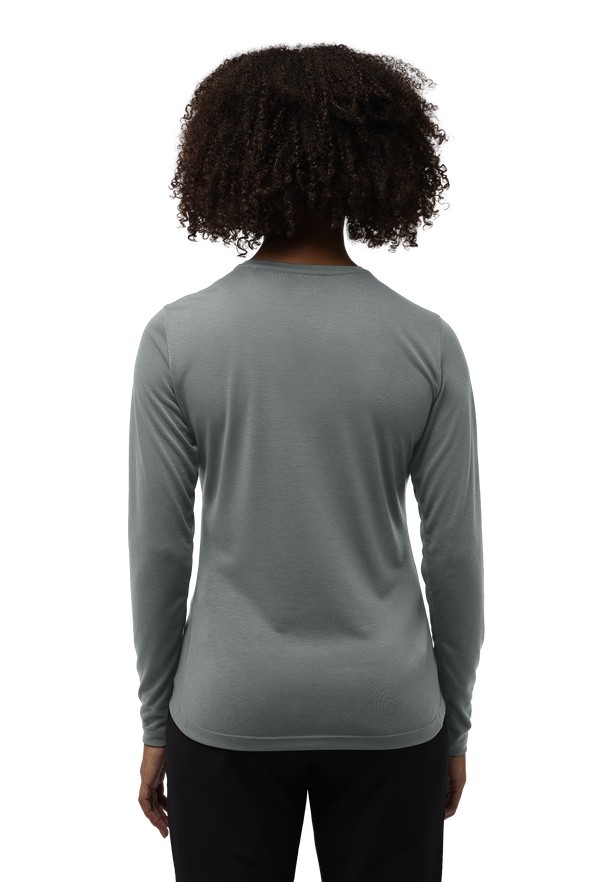 Jack Wolfskin Vonnan Ls T-shirts Dames Grijs | 38369864
