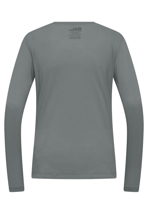 Jack Wolfskin Vonnan Ls T-shirts Dames Grijs | 38369864