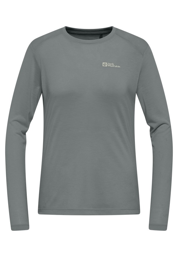 Jack Wolfskin Vonnan Ls T-shirts Dames Grijs | 38369864