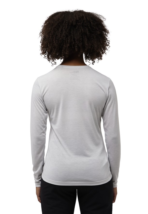 Jack Wolfskin Vonnan Ls T-shirts Dames Grijs | 77823179