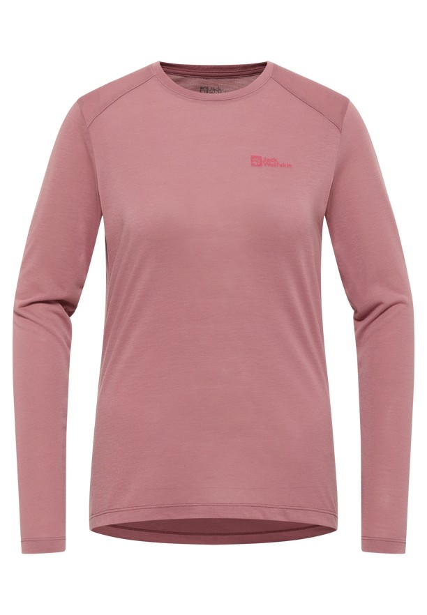 Jack Wolfskin Vonnan Ls T-shirts Dames Rood | 20623746