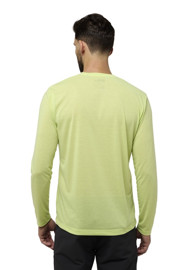 Jack Wolfskin Vonnan Ls T-shirts Heren Geel | 48384413