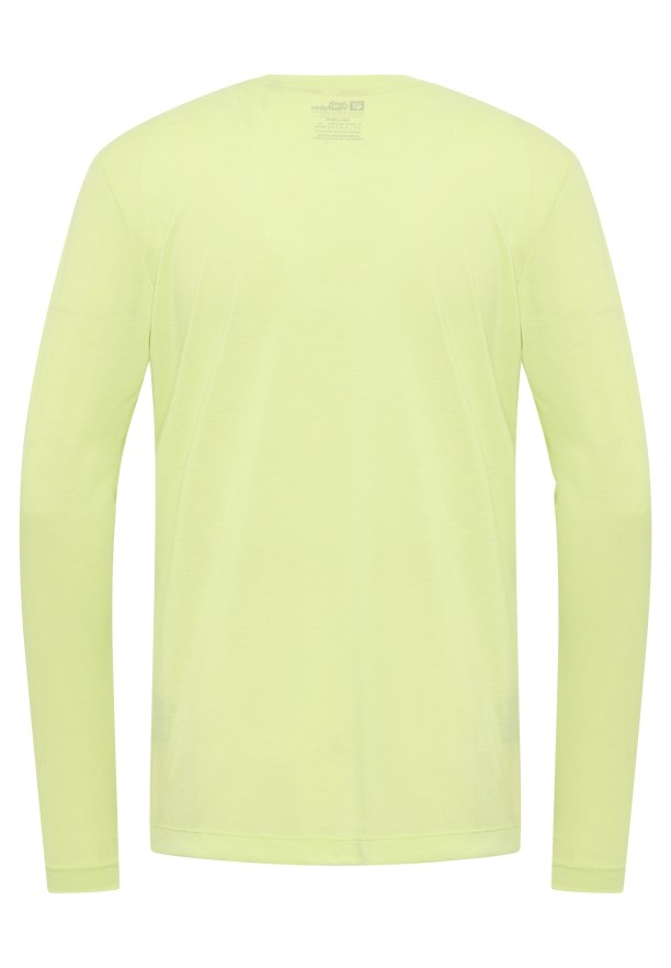 Jack Wolfskin Vonnan Ls T-shirts Heren Geel | 48384413