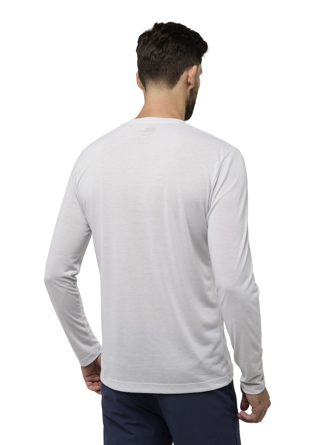 Jack Wolfskin Vonnan Ls T-shirts Heren Grijs | 17359709
