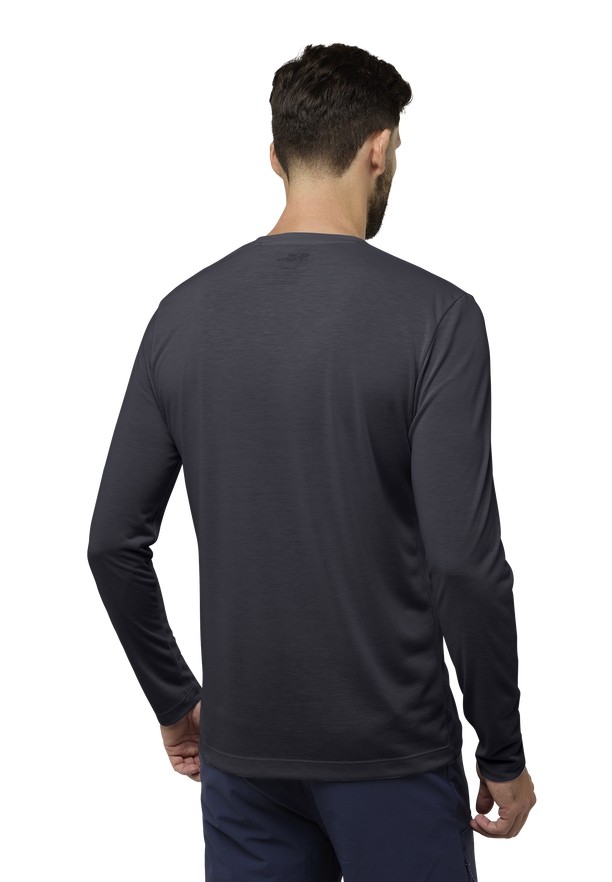 Jack Wolfskin Vonnan Ls T-shirts Heren Zwart | 74950590