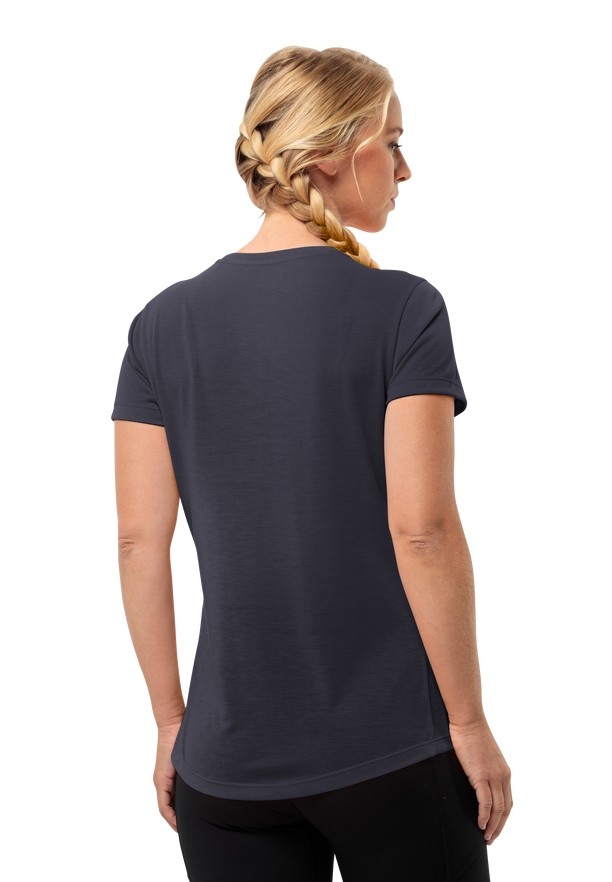 Jack Wolfskin Vonnan S/s T-shirts Dames Donkerblauw | 48751275