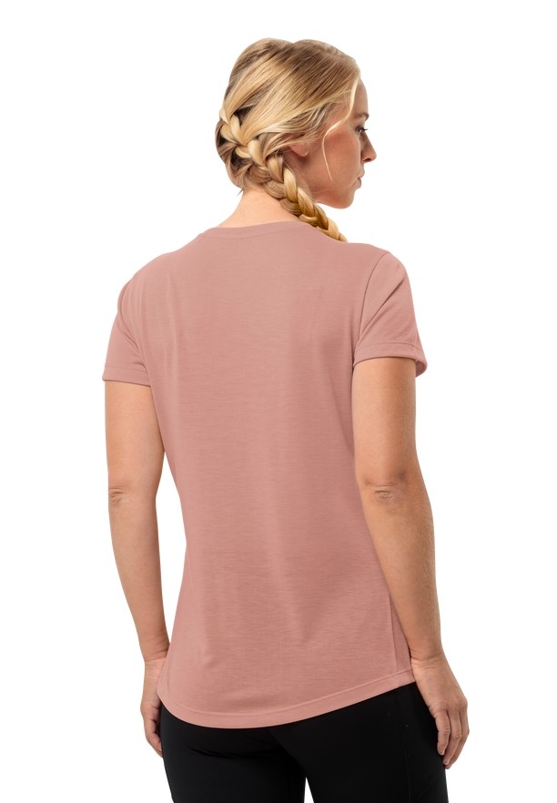 Jack Wolfskin Vonnan S/s T-shirts Dames Roze | 37943546