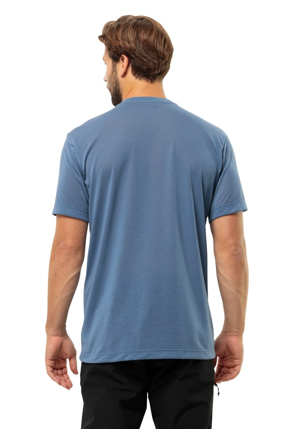 Jack Wolfskin Vonnan S/s T-shirts Heren Blauw | 53712899