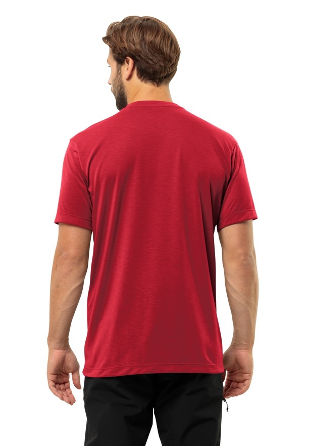 Jack Wolfskin Vonnan S/s T-shirts Heren Rood | 30134373