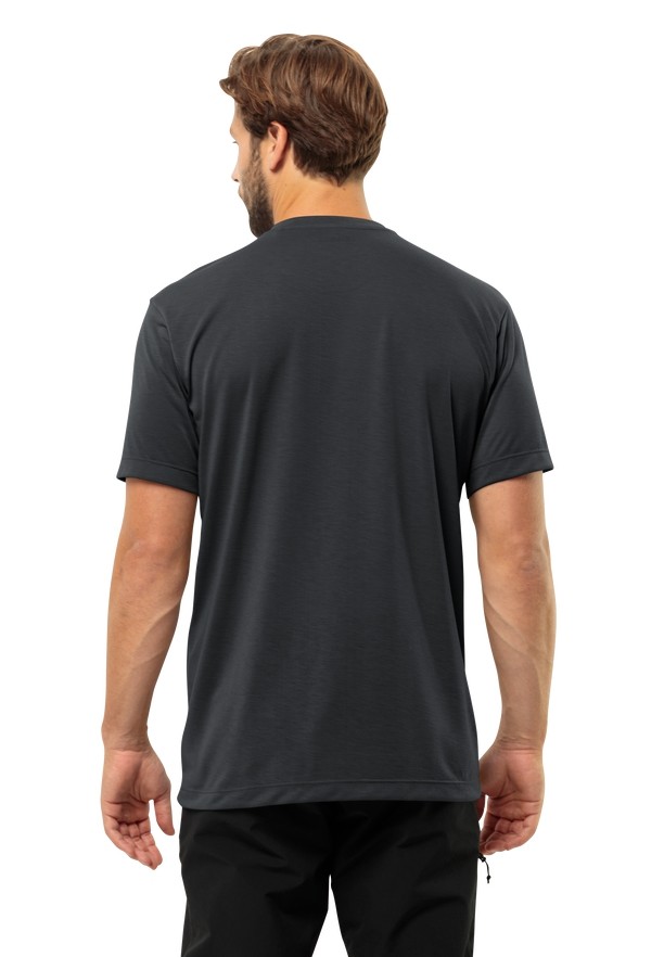 Jack Wolfskin Vonnan S/s T-shirts Heren Zwart | 43130536
