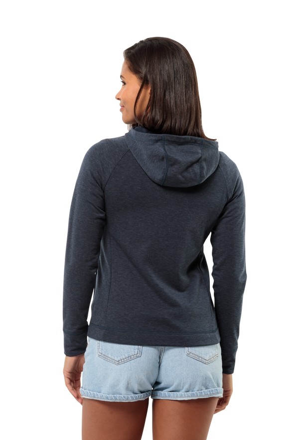 Jack Wolfskin Waldsee Hooded Fleece Jassen Dames Donkerblauw | 55168956