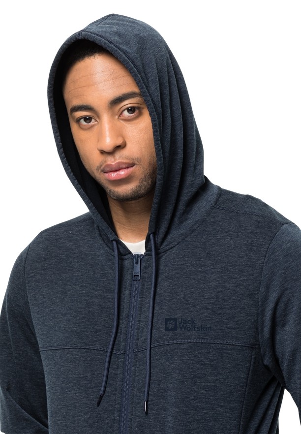 Jack Wolfskin Waldsee Hooded Fleece Jassen Heren Donkerblauw | 73409391