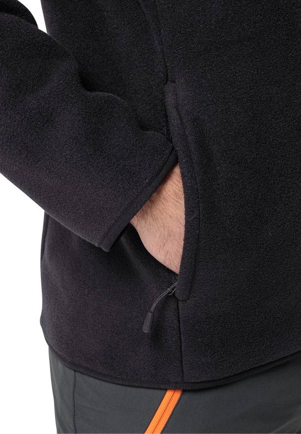 Jack Wolfskin Waldsteig Fz Fleece Jassen Heren Zwart | 35398130