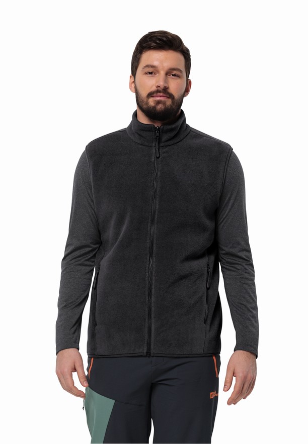 Jack Wolfskin Waldsteig Fz Vest Heren Zwart | 87857371