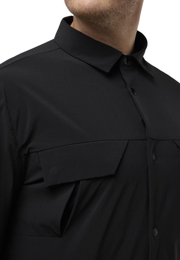 Jack Wolfskin Wanderest Ls Overhemd Heren Zwart | 95692901
