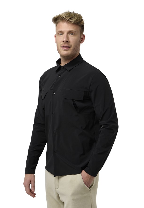 Jack Wolfskin Wanderest Ls Overhemd Heren Zwart | 95692901