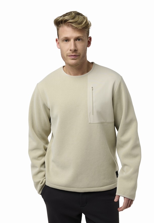 Jack Wolfskin Wanderest Pullover Jumpers Heren Beige | 82831634
