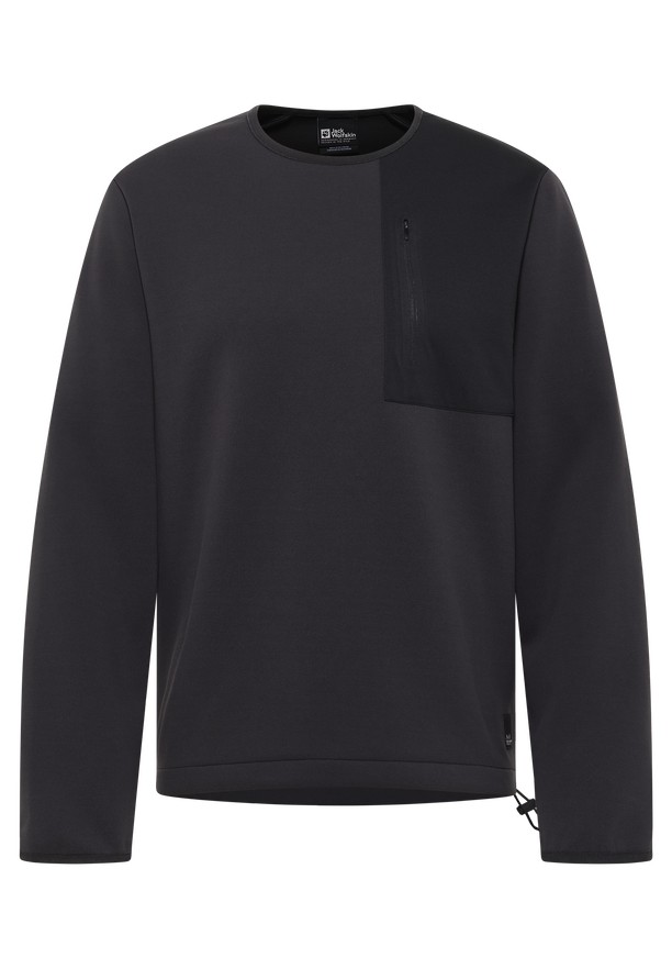 Jack Wolfskin Wanderest Pullover Jumpers Heren Zwart | 27148203