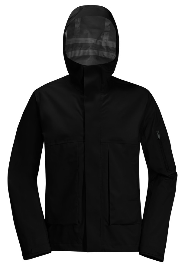 Jack Wolfskin Wandermood 3l Regenjassen Heren Zwart | 50140289