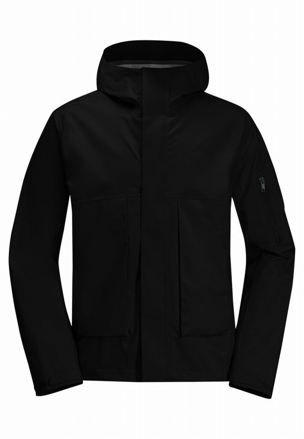 Jack Wolfskin Wandermood 3l Regenjassen Heren Zwart | 50140289