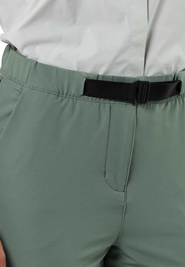 Jack Wolfskin Wandermood Wandelbroeken Dames Groen | 24889127