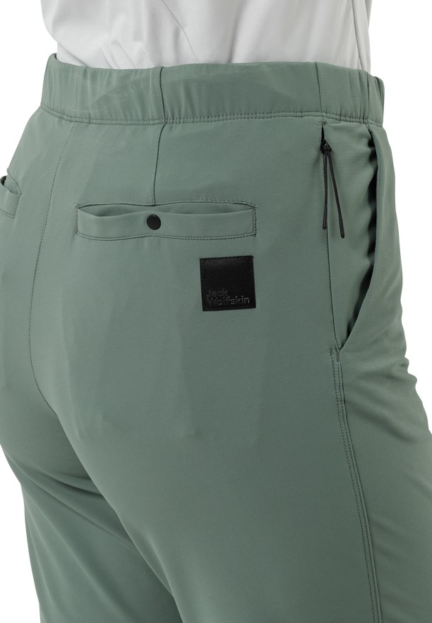 Jack Wolfskin Wandermood Wandelbroeken Dames Groen | 24889127
