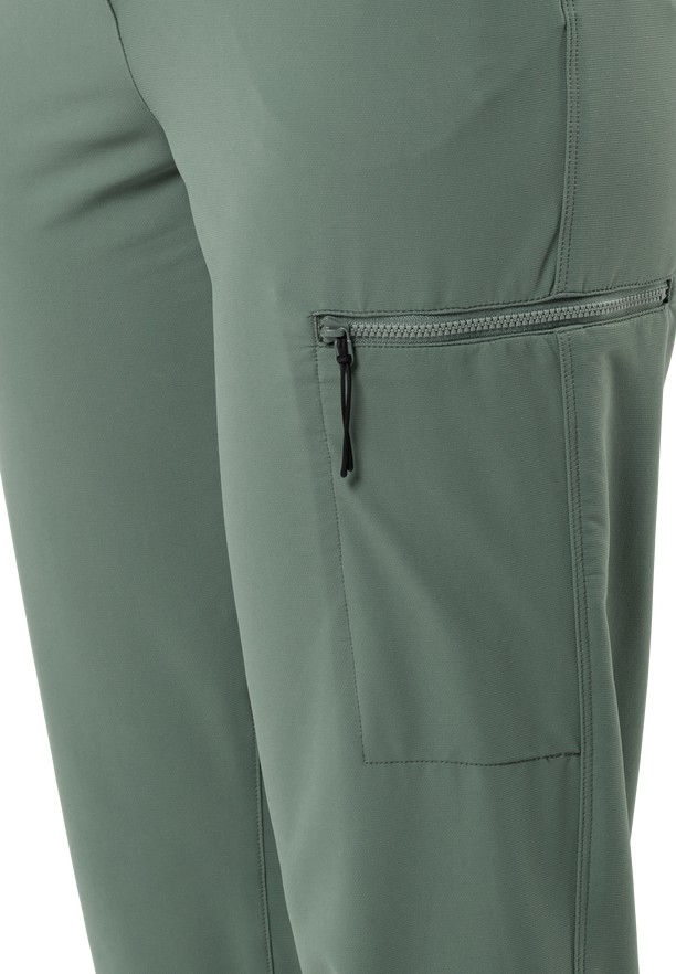 Jack Wolfskin Wandermood Wandelbroeken Dames Groen | 24889127