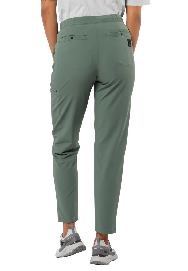 Jack Wolfskin Wandermood Wandelbroeken Dames Groen | 24889127