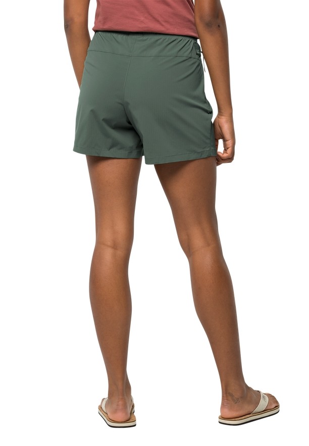 Jack Wolfskin Wanderthirst Korte Broek Dames Groen | 91759260