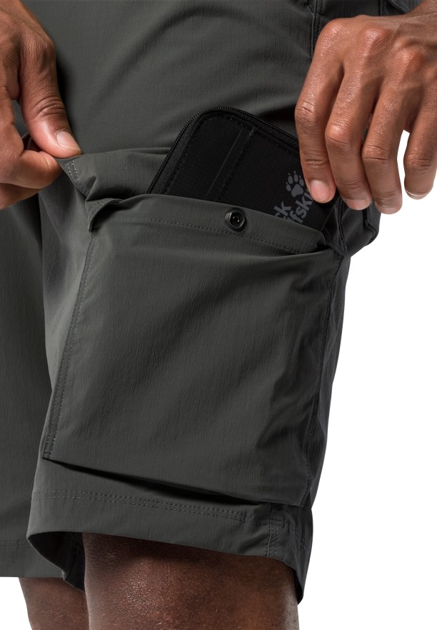 Jack Wolfskin Wanderthirst Korte Broek Heren Zwart | 81456940