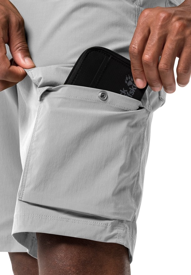 Jack Wolfskin Wanderthirst Korte Broek Heren Grijs | 77672613