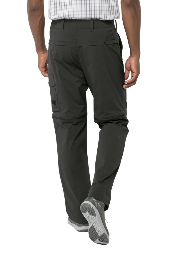 Jack Wolfskin Wanderthirst Zip Broek Heren Zwart | 38992540