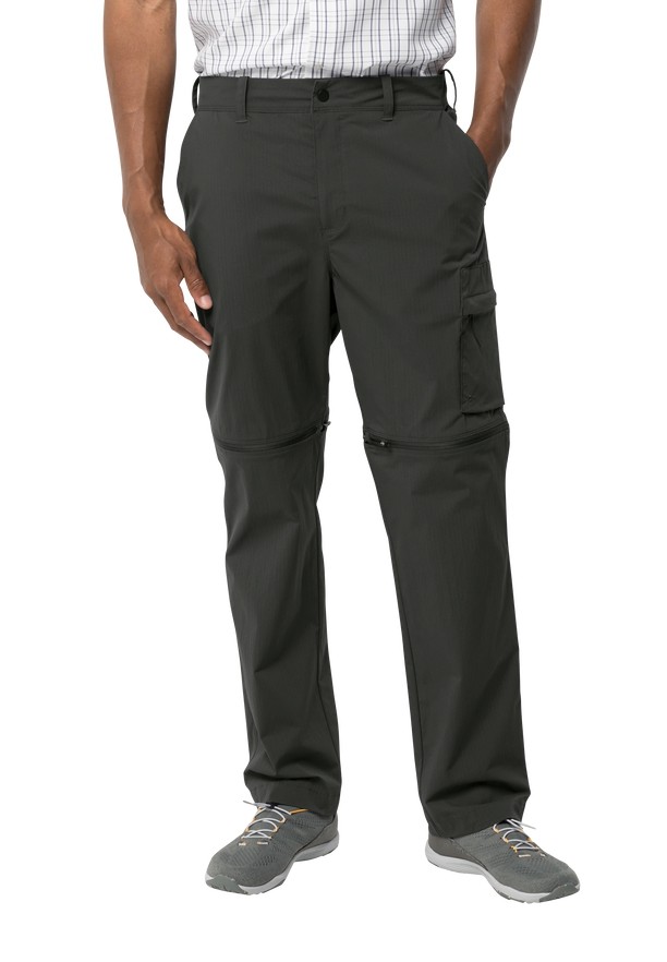 Jack Wolfskin Wanderthirst Zip Broek Heren Zwart | 38992540