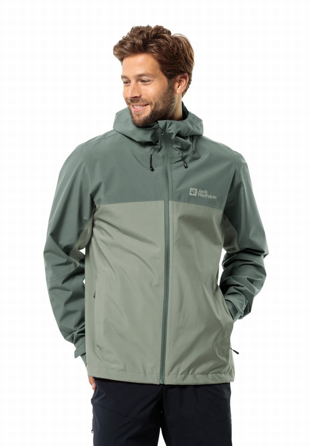 Jack Wolfskin Weiltal 2l Regenjassen Heren Mintgroen | 76434544