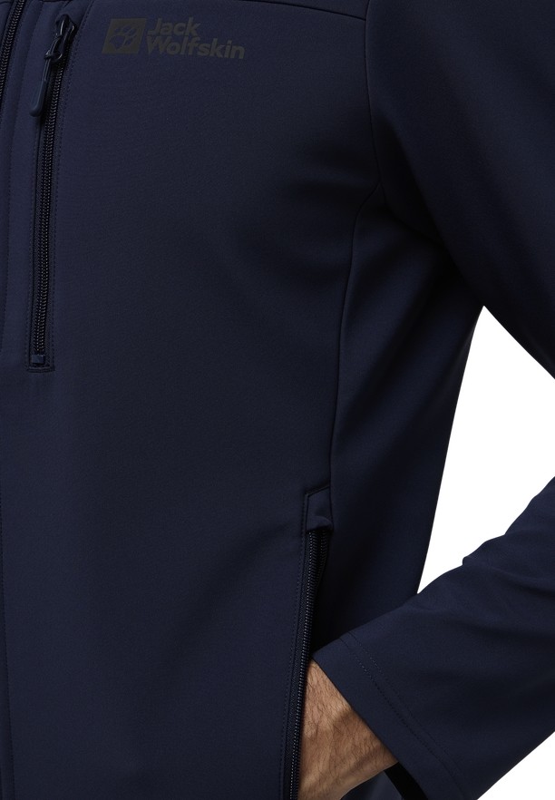 Jack Wolfskin Whirlwind Softshell Jas Heren Donkerblauw | 97041900